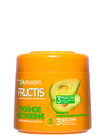 Garnier Fructis Тройное восстановление Укрепляющая маска для волос